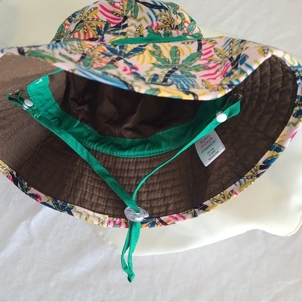 Sunny Days Sun Hat NEW Reversible Bucket Cap Toddler Summer kids Sunhat‎